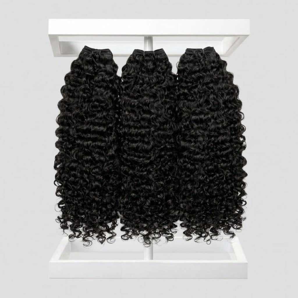 LOT DE 3BUNDLES VIRGIN HAIR JERRY CURLY